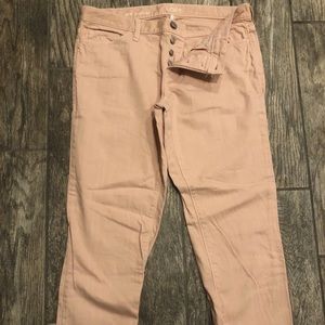LOFT Pink Boyfriend Jeans Size 6